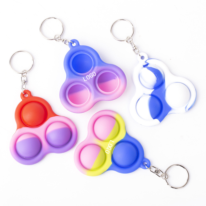 Fidget Simple Dimple Toy Keychain
