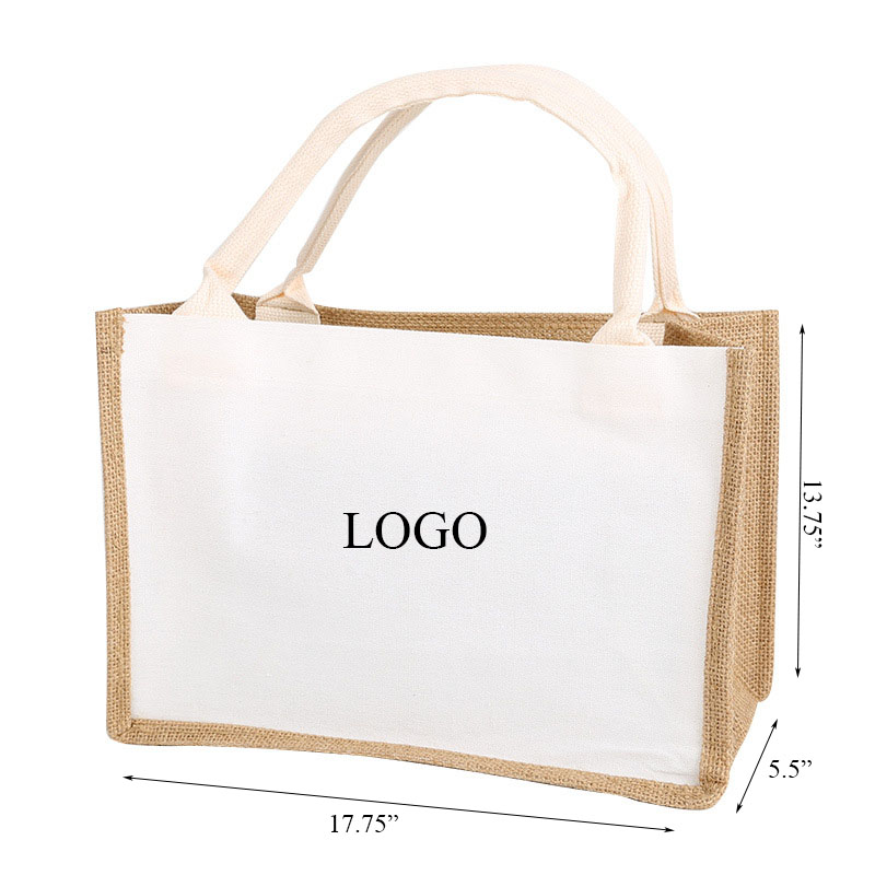 Reusable  Customizing Jute Tote Bag