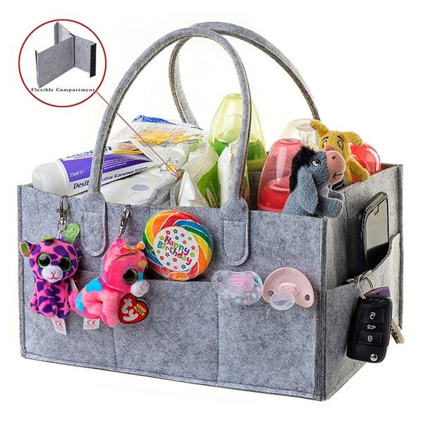 Felt Diaper Caddy Organizer
