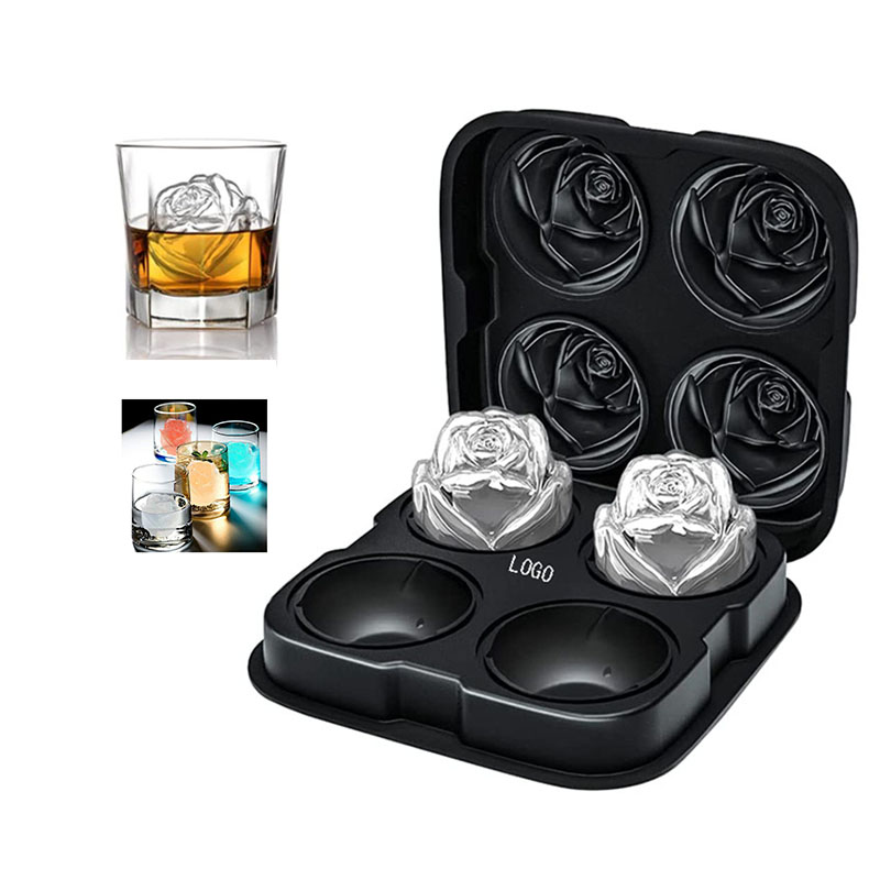 Ice Cube Tray Rose Shaped Ice Cubes