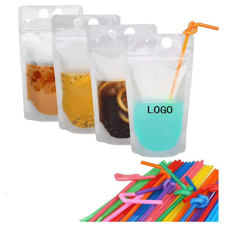 Zipper Plastic Beer pouch Juice bag