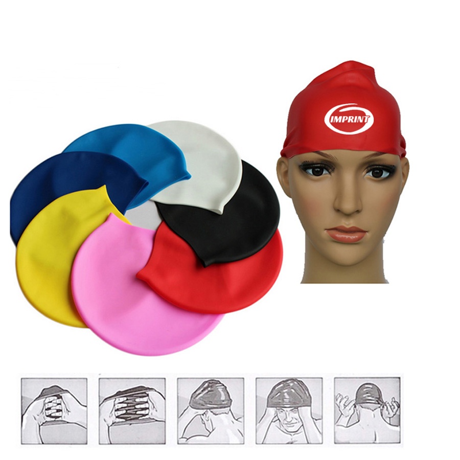 Professional Flexible Silicone Swimming Cap for Adults